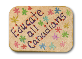 Educate all Canadians tile